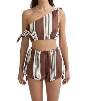 NEW POSSE women's rosie short in chocolate